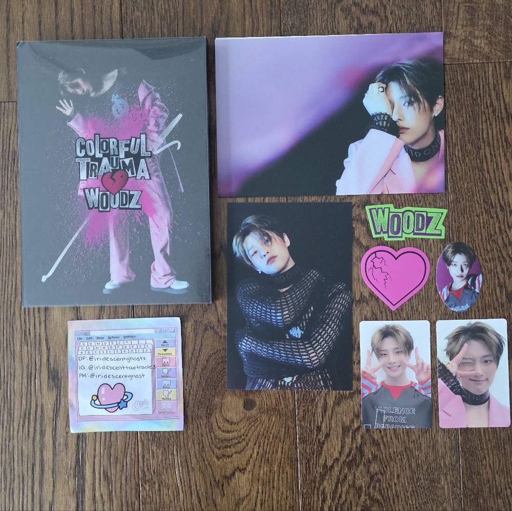Signed Woodz Colorful Trauma album